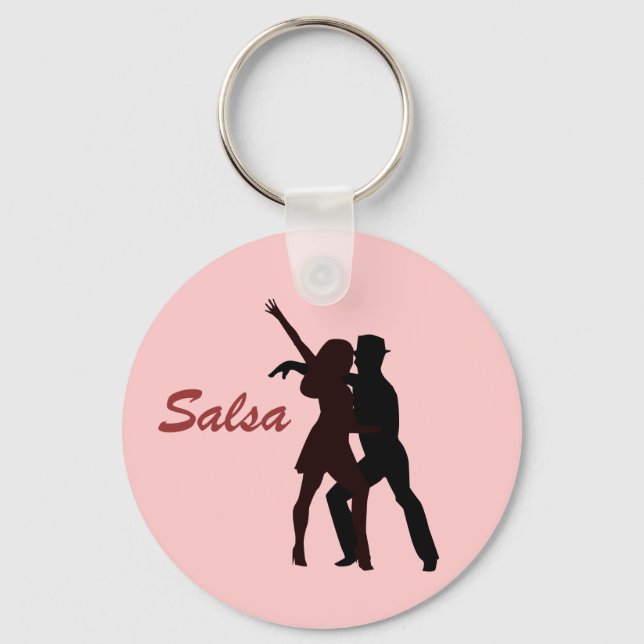 Llavero Silhouette de Salsa Dancers (Anverso)