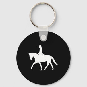 Llavero Silhouette Dressage Show Rider Horseback Riding Eq