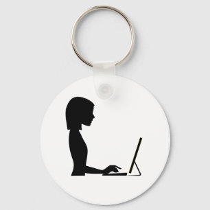 Llavero Silhouette femenina
