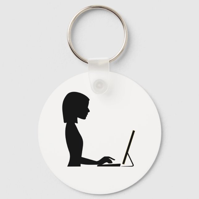 Llavero Silhouette femenina (Anverso)