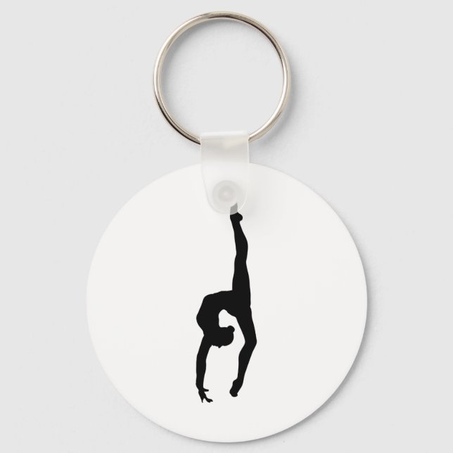 Llavero Silhouette Rhythmic Gymnastics (Anverso)