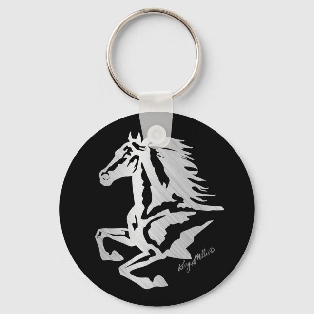 Llavero Silhouette Silver Horse (Anverso)