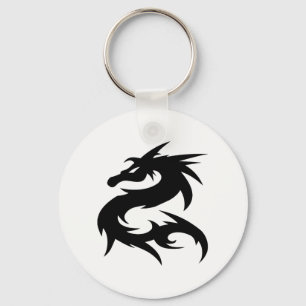 Llavero Silhouette Tribal Dragon