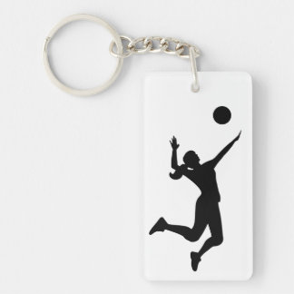 Llavero silhouette volleyball women