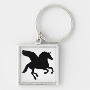 Llavero Silhouette Winged Unicorn