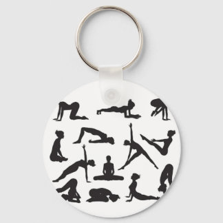 Llavero Silhouette Yoga posa
