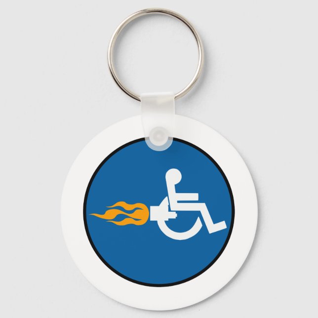 Llavero silla de ruedas Jet (Anverso)