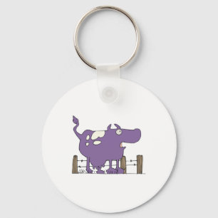 Llavero Silly Purple COw