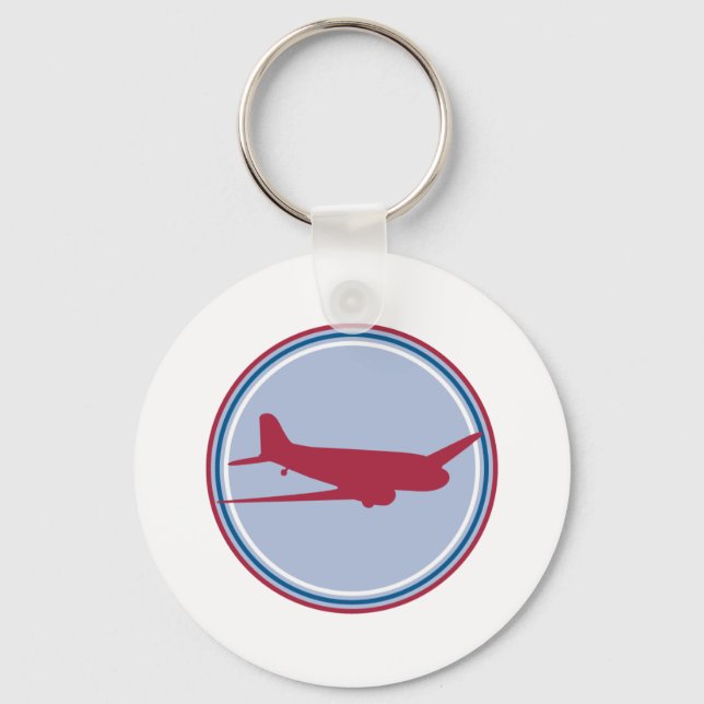 Llavero silueta de avión (Anverso)