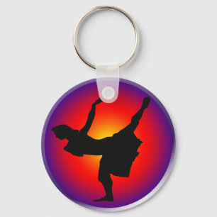Llavero Silueta de bailarina de jazz
