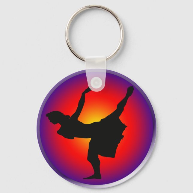 Llavero Silueta de bailarina de jazz (Anverso)