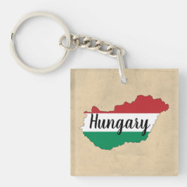 Llavero Silueta de la bandera de Hungría 
