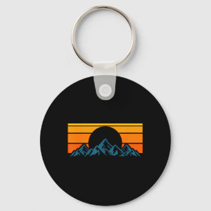 Llavero Silueta de montaña retro
