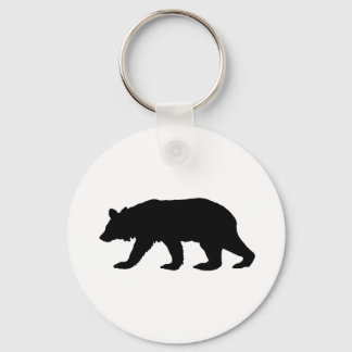 Llavero Silueta de oso negro