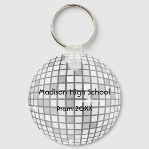 Llavero Silver Disco Ball Prom Favor Formal
