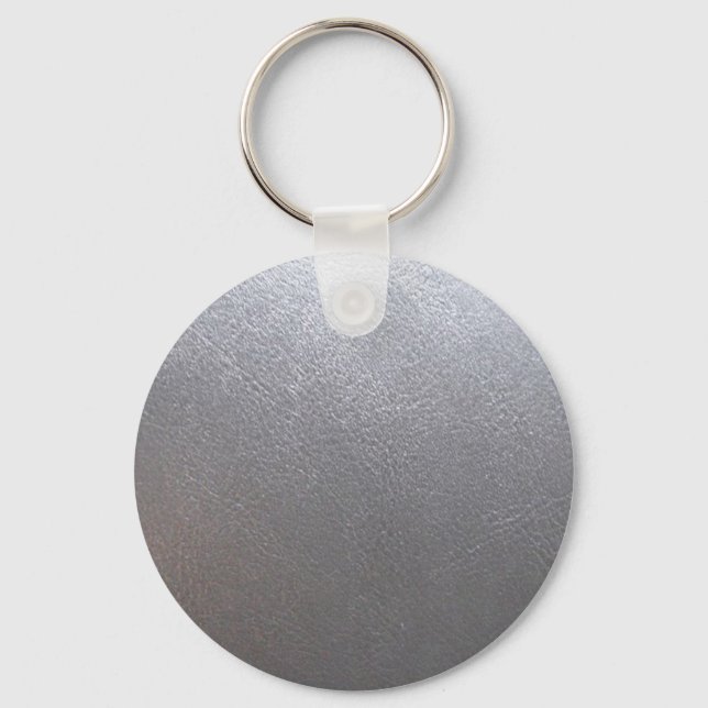 Llavero SILVER Gray Sparkke : Cuero look Finish (Anverso)