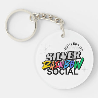 Llavero Silver Rainbow Keychain