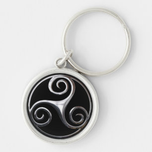 Llavero Silver Triskelion