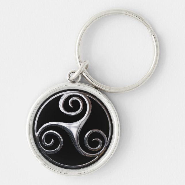 Llavero Silver Triskelion (Frente)