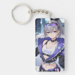 Llavero Silver Wolf fan art 1