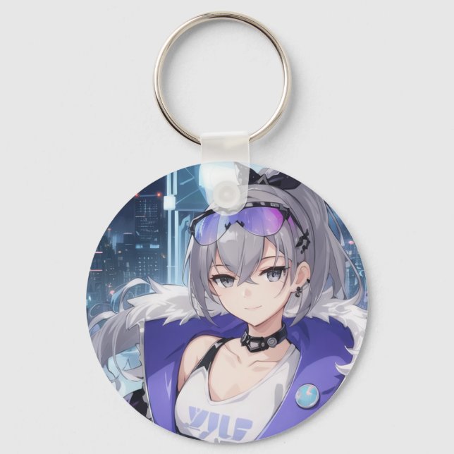 Llavero Silver Wolf fan art 1 (Anverso)