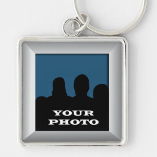 Llavero Silver Your Photo Frame Premium Keychain