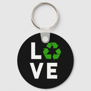 Llavero Simbolito de reciclaje gracioso planeta ambiental 