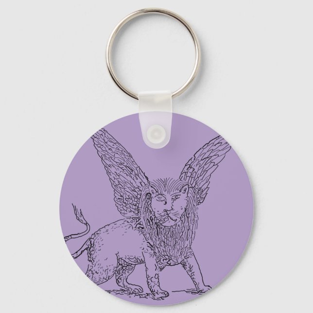 Llavero Símbolo alado de San Marcos (Anverso)