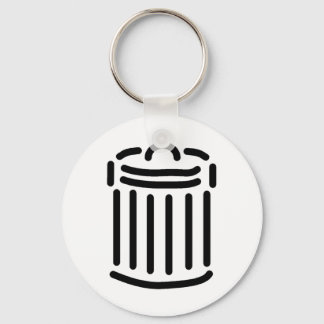 Llavero Símbolo Black Trash Can