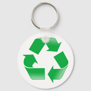 Llavero Símbolo clásico de reciclaje RECICLAJE