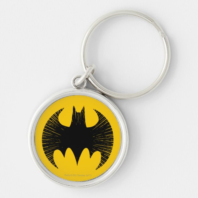 Llavero Símbolo de Batman | Logotipo Streak (Frente)