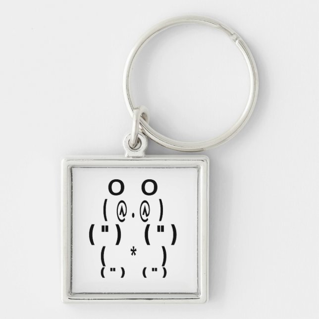 Llavero Símbolo de computadora de oso panda (Frente)