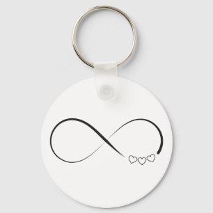 Llavero Símbolo de corazones infinitos