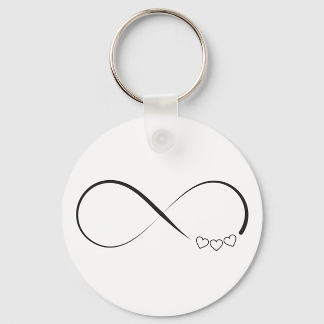 Llavero Símbolo de corazones infinitos (Anverso)
