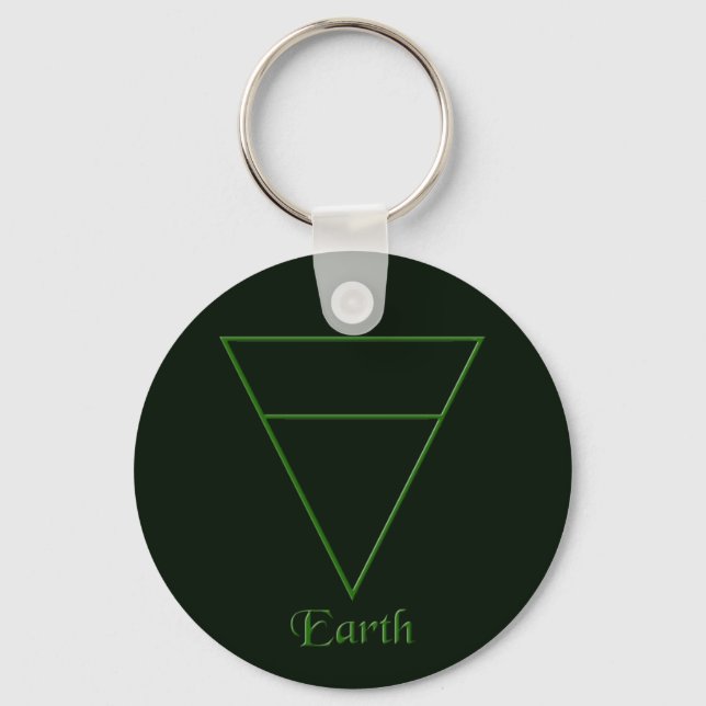 Llavero Símbolo de elemento terrestre de Pagan caído (Anverso)