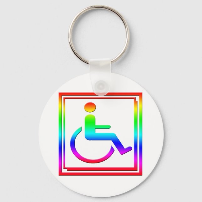 Llavero Símbolo de estilo adaptado multicolor (Anverso)