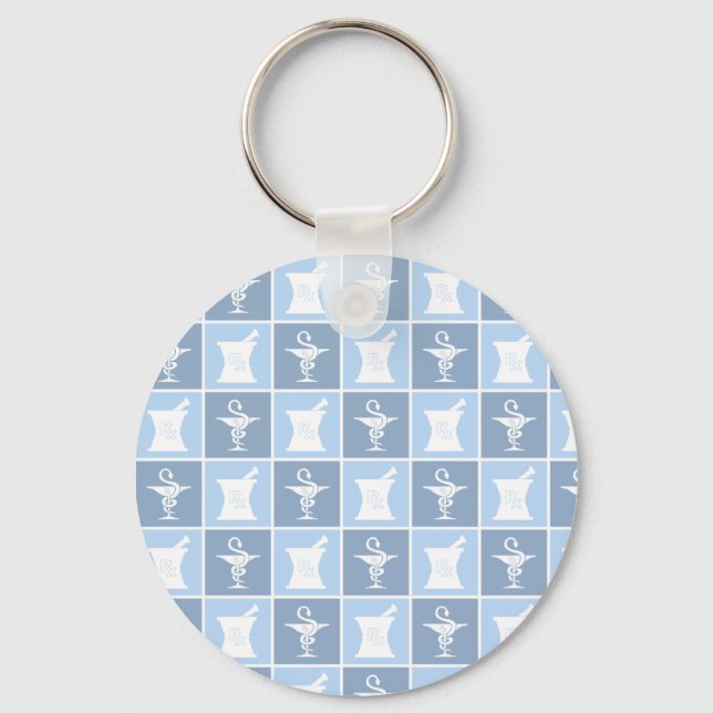 Llavero Símbolo de farmacia | Farmacéutico | Pharmacy Tech (Anverso)