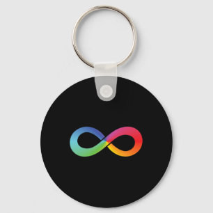 Llavero Símbolo de infinito arcoiris Autismo Conciencia Ne