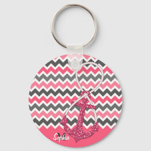 Llavero símbolo de infinito de anclaje náutico falso pur