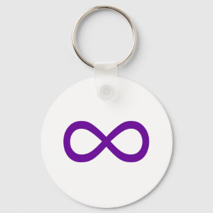Llavero Símbolo de Infinito Morado