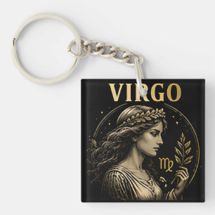 Llavero Símbolo de la Doncella de Virgo Regalo de Cumpleañ