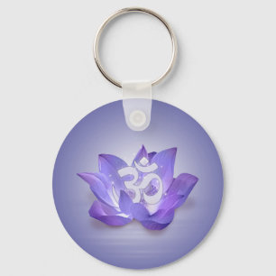 Llavero Símbolo de Lotus y OM