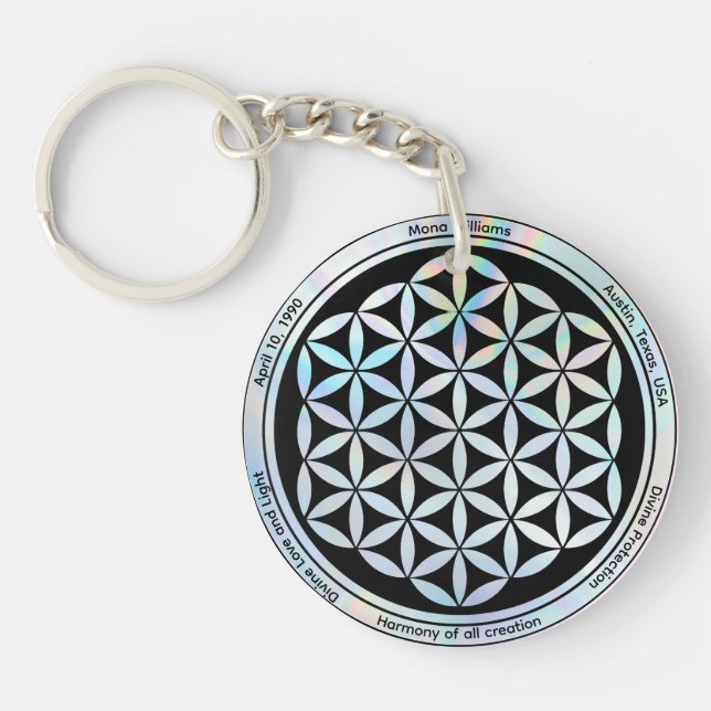 Llavero Símbolo de Magneto de Armonía de Creación (Frente)