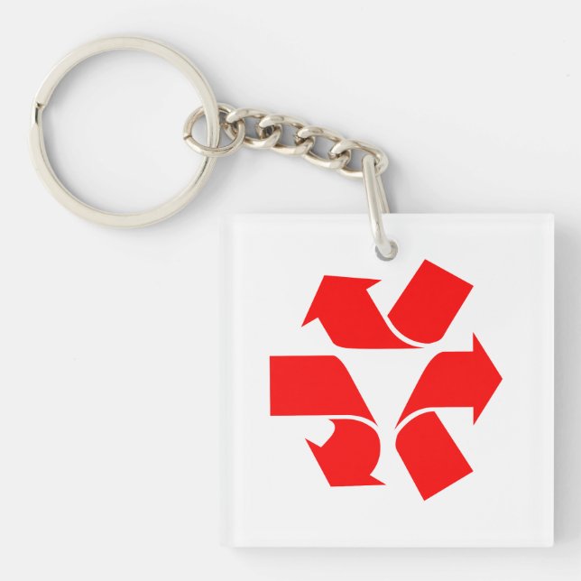 Llavero Símbolo de no reciclar (Frente)
