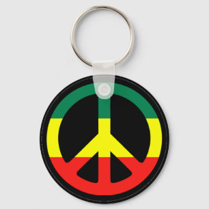 Llavero Símbolo de paz rasta