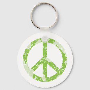 Llavero Símbolo de paz (verde)
