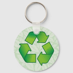 Llavero Símbolo de reciclaje