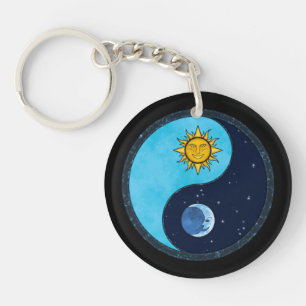Llavero Símbolo de Sun Moon Yin Yang