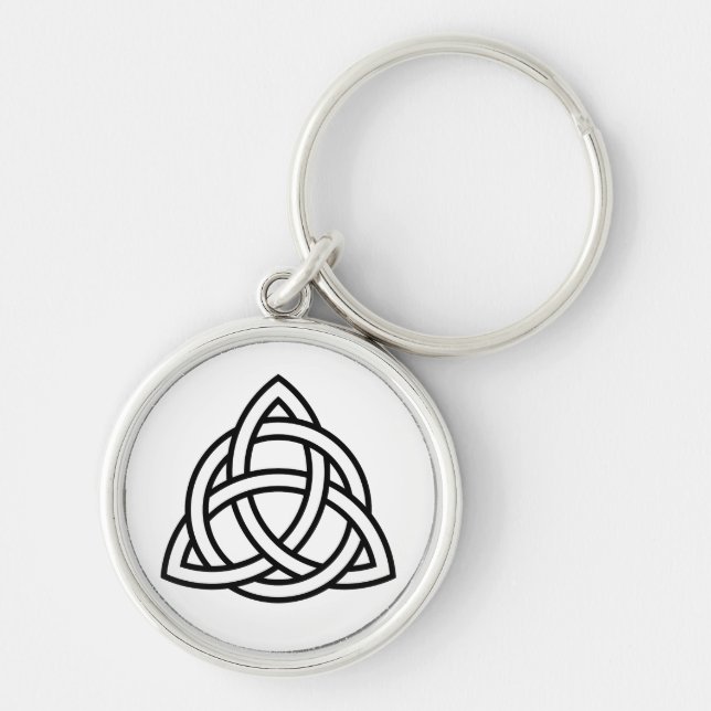Llavero Símbolo de triquetra de Knot de la Trinidad celta (Frente)