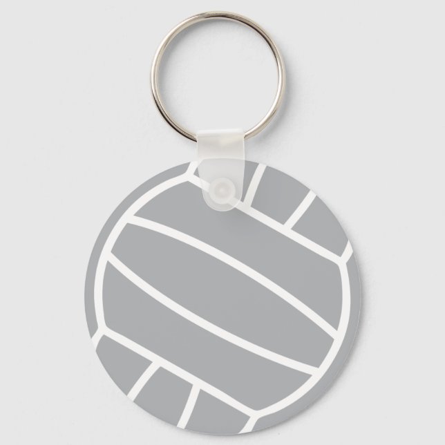 Llavero símbolo de voleibol gris (Anverso)